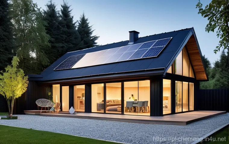 메탄올 연료전지 및 변환 기술 - **Prompt:** A cozy and brightly lit modern Polish family home, showcasing sustainable living. On the...