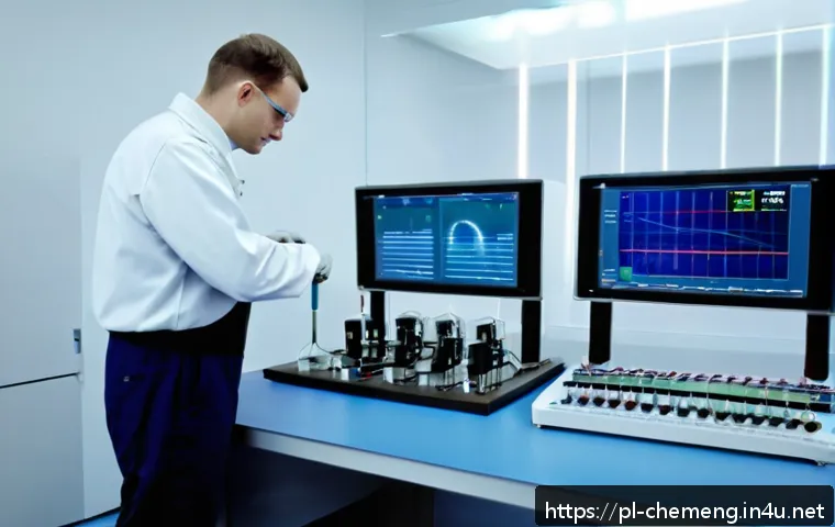 전기화학 분석 기술 - A modern laboratory setting in Poland featuring advanced electrochemical measurement devices integra...