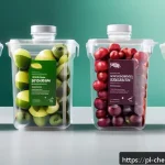 Home 18 고분자공학 - A futuristic packaging design scene showcasing lightweight, durable polymer containers made from bio...